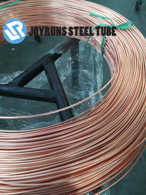 4.76mm*0.65mm Steel Bundy Tube ASTM A254 SPCC  Pancake Copper Tube