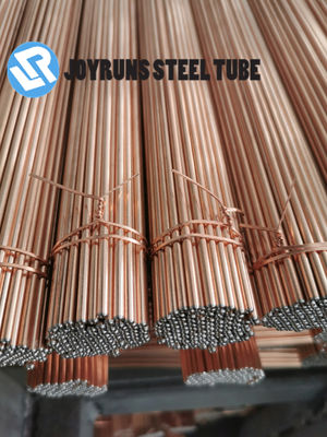 3.16*0.5mm Steel Bundy Tube EN10305-1 DC04 Double Wall Thinnest Copper Coated Pipe