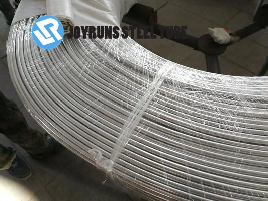 6*0.6MM Low Temp Carbon Steel Pipe Coil , ASTM A254 SPCC Hot Rolled Steel Pipe Refrigerator Condenser