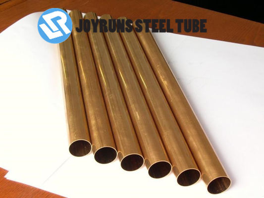 Copper Nickel Aluminium Brass Tubes ASME SB111 C70600 Seamless Alloy Tube Heat Exchanging