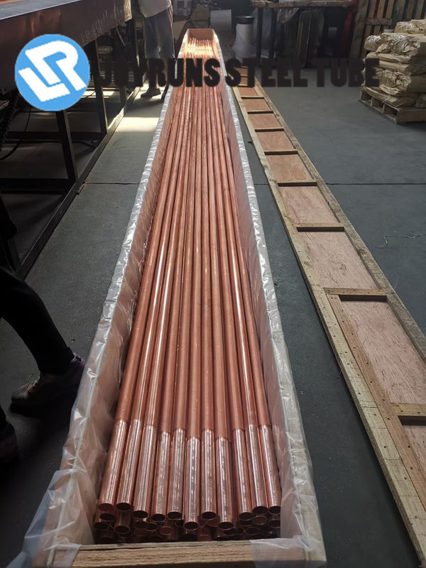 Heat Exchanger Copper Finned Tubes Seamless ASTM Standard