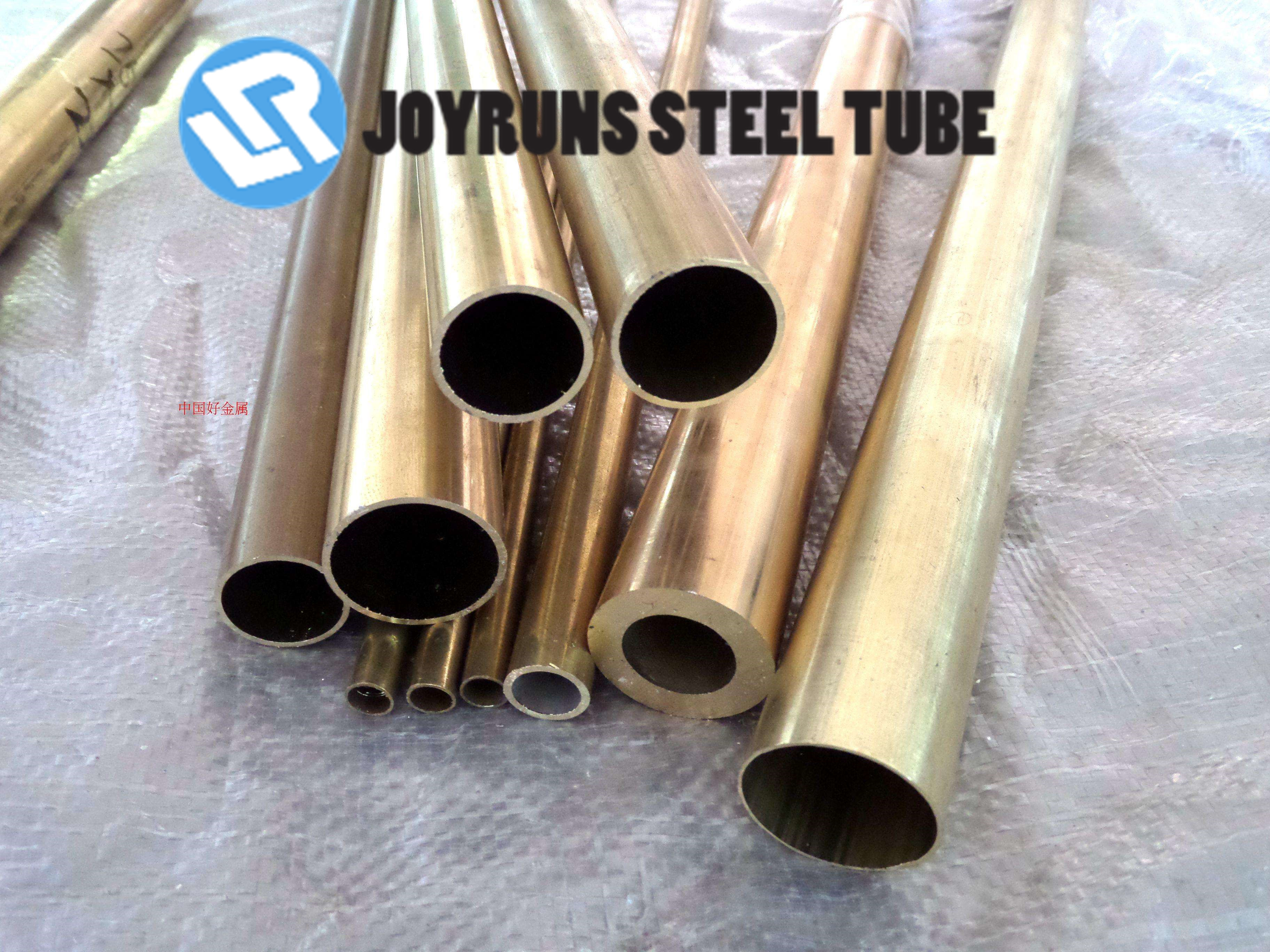 25mm*1mm Aluminium Brass Tubes ASTM B111 C68700 T2 Cold Drawning Steel